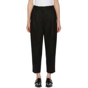 Acne Studios Pleated Wool Trousers Black Size EU 32 / US 2